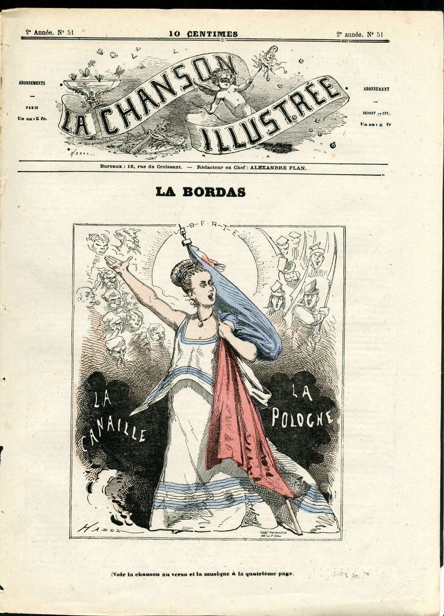 La Chanson illustree (magazyn), numer 51 autorstwa Paul Hadol
