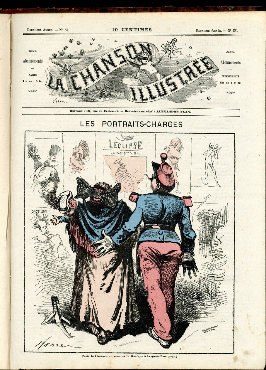 La Chanson illustree (magazyn), numer 55 autorstwa Paul Hadol