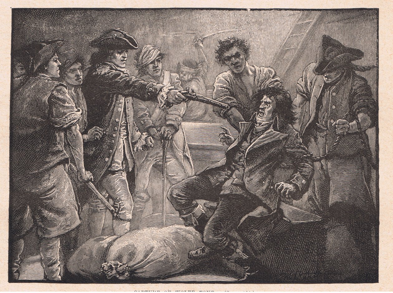 Przechwytywanie Wolfe Tone AD 1798 autorstwa Paul Hardy