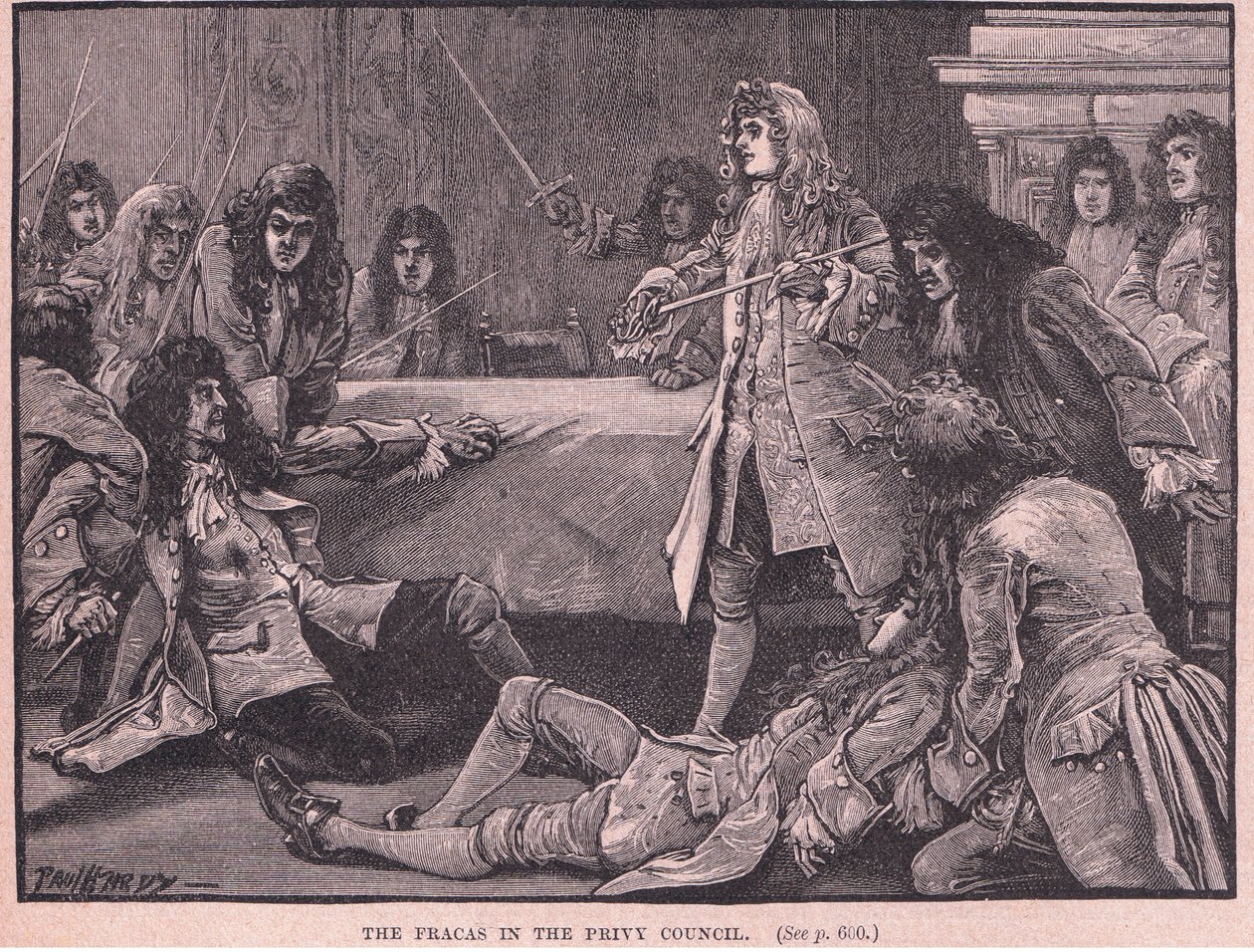 Awantura w Radzie Prywatnej AD 1711 autorstwa Paul Hardy
