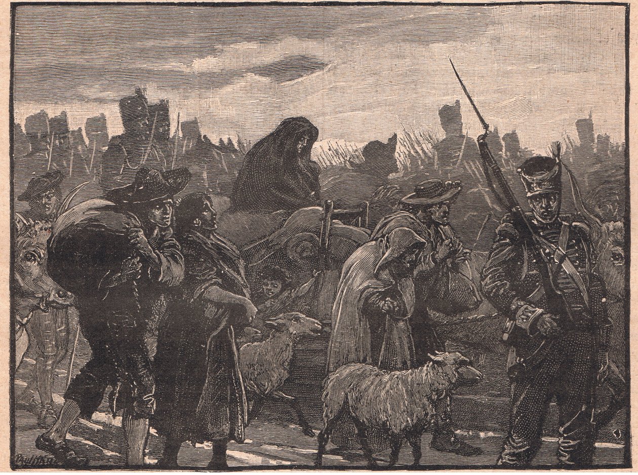 Wellingtony wycofują się z Coimbry AD 1810 autorstwa Paul Hardy
