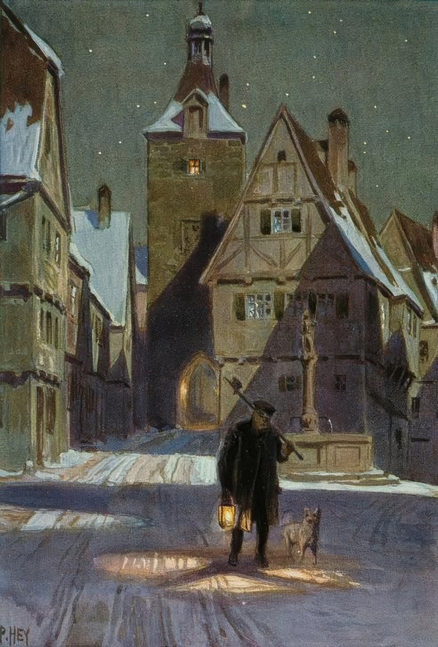 Noworoczny obchód nocnego stróża autorstwa Paul Hey