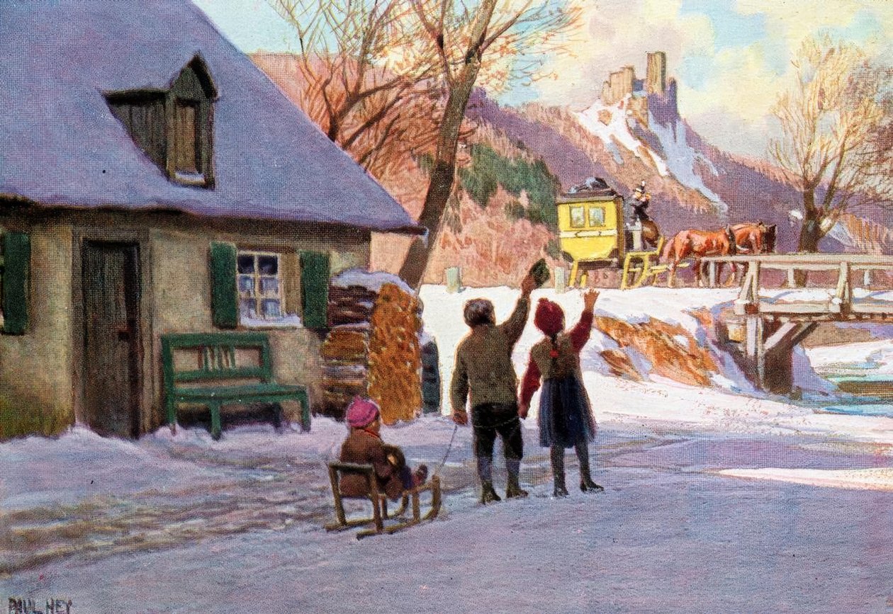 Życzenia noworoczne od Postillon autorstwa Paul Hey