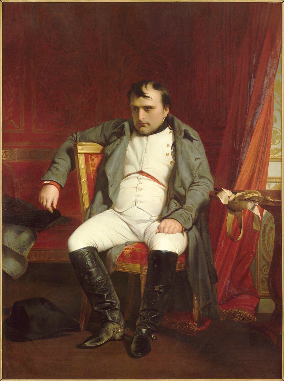 Napoleon w Fontainebleau, 31 marca 1814, 1840. autorstwa Paul Delaroche