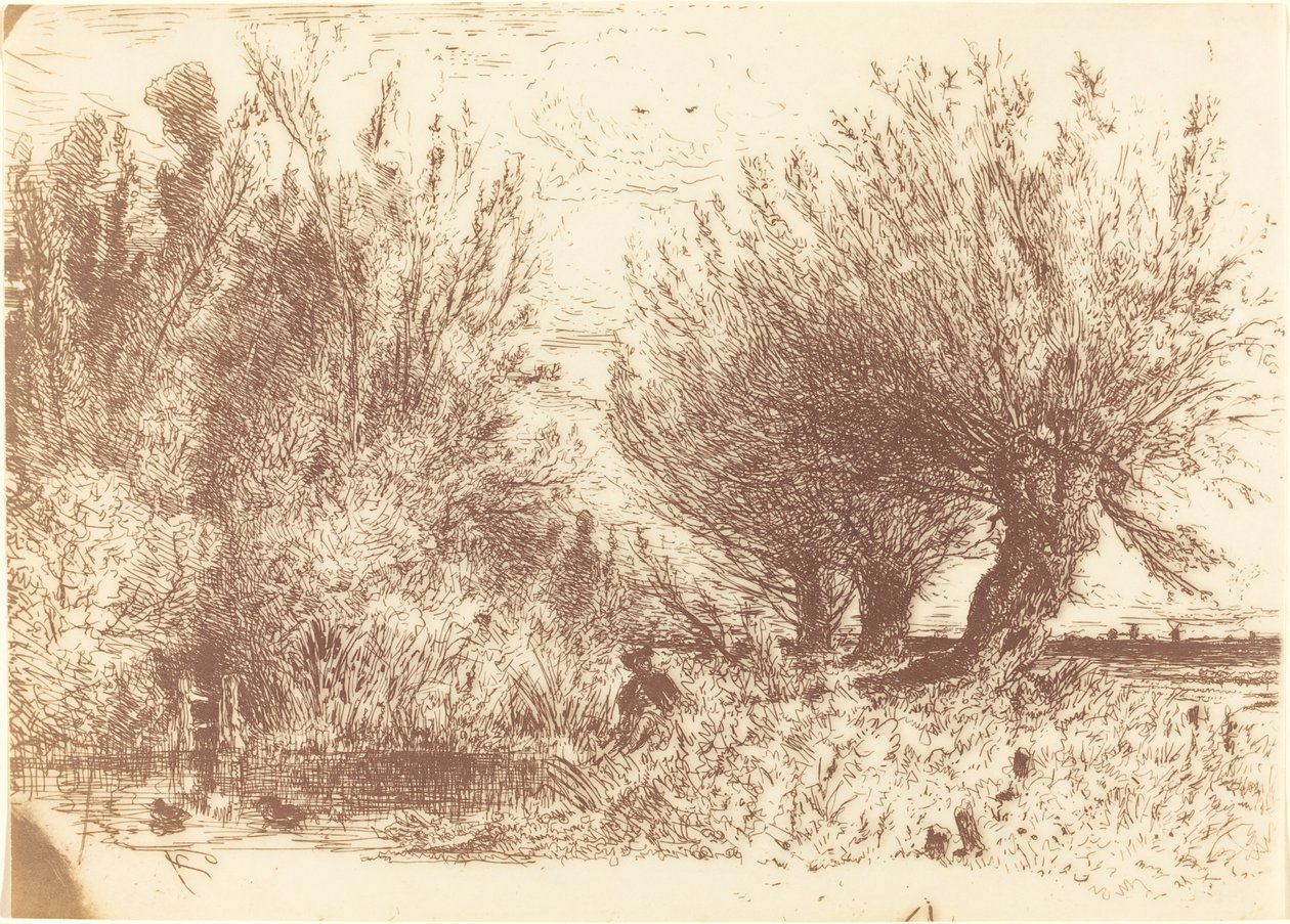 Brzegi rzeki (Bords de Riviere) autorstwa Paul Huet