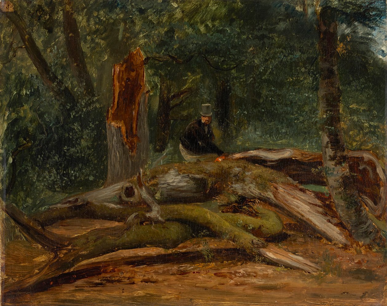 Im Wald von Villers-Cotterets autorstwa Paul Huet