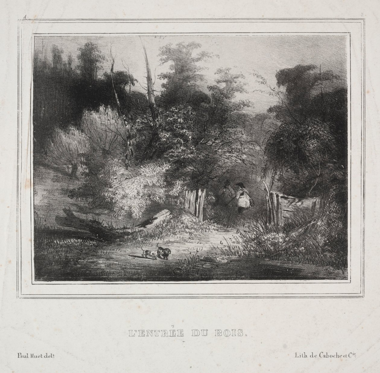 Krajobrazy: Wejście do lasu, 1829. autorstwa Paul Huet