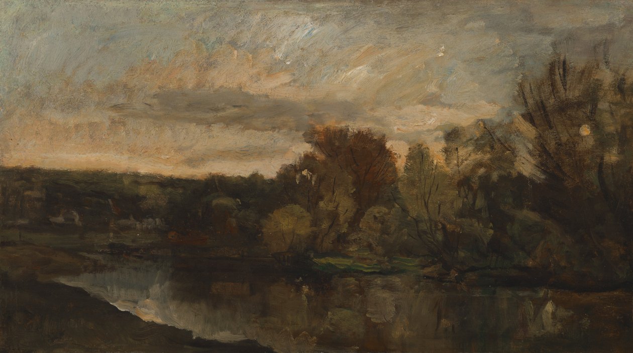 Le Bas Meudon (zakręt Sekwany w pobliżu Paryża) autorstwa Paul Huet