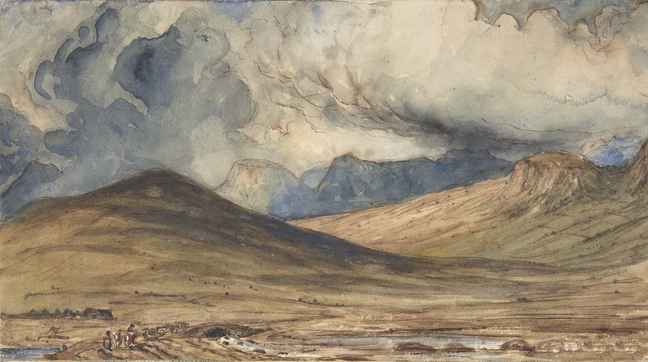 Góry Owernii, 1831-33. autorstwa Paul Huet