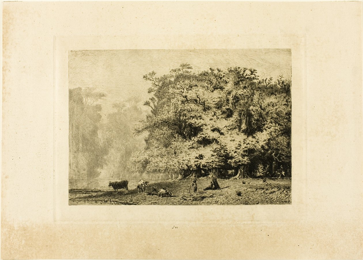W pobliżu Fontainebleau autorstwa Paul Huet