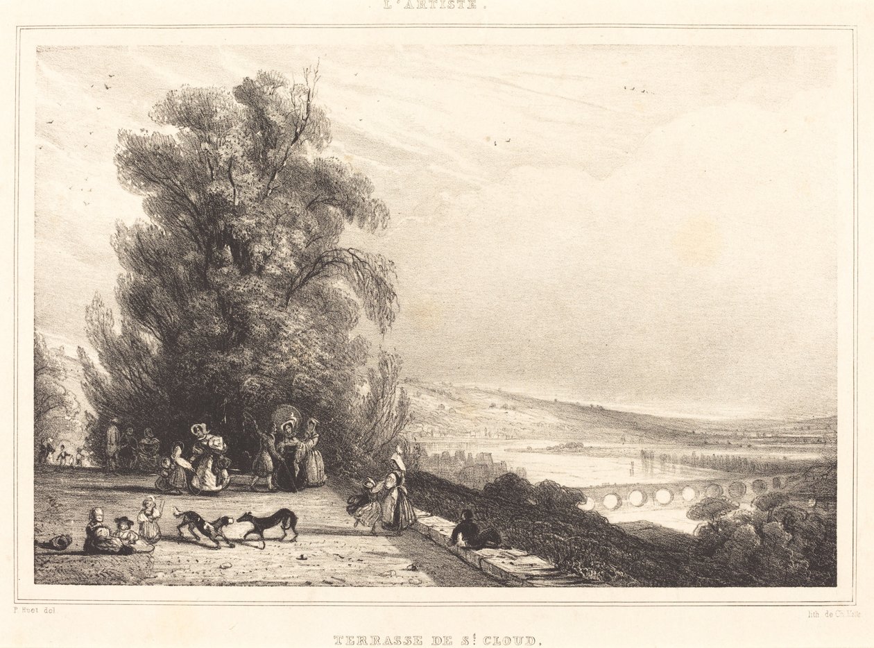 Taras św. Chmury (Terrasse de St. Cloud) autorstwa Paul Huet