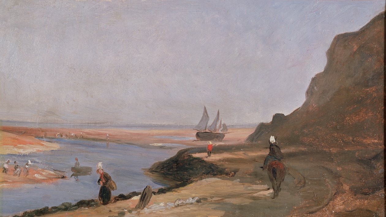 Ujście w Trouville, 1864 autorstwa Paul Huet