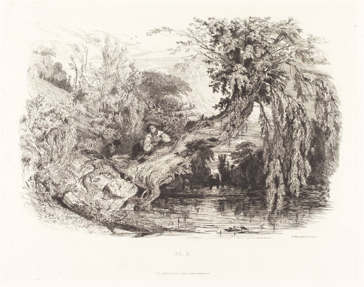 Kłusownik autorstwa Paul Huet