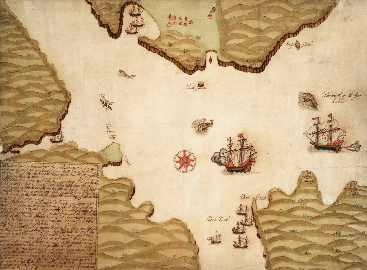 Mapa Milford Haven w St Georges i Kanale Bristolskim autorstwa Paul Ive
