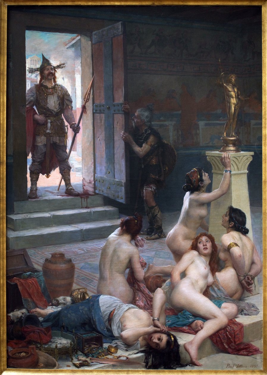 Brenn i jego udział w łupach, obraz Paula Jamina (1853-1903) autorstwa Paul Jamin