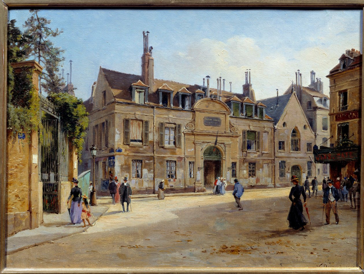 Widok dawnego szpitala Pie przy rue Lacepede w Paryżu Obraz Victora Dargauda (ok. 1850-ok. 1913) 1904 nd. 0,24 x 0,38 m Paryż, Musee Carnavalet autorstwa Paul Joseph Victor Dargaud