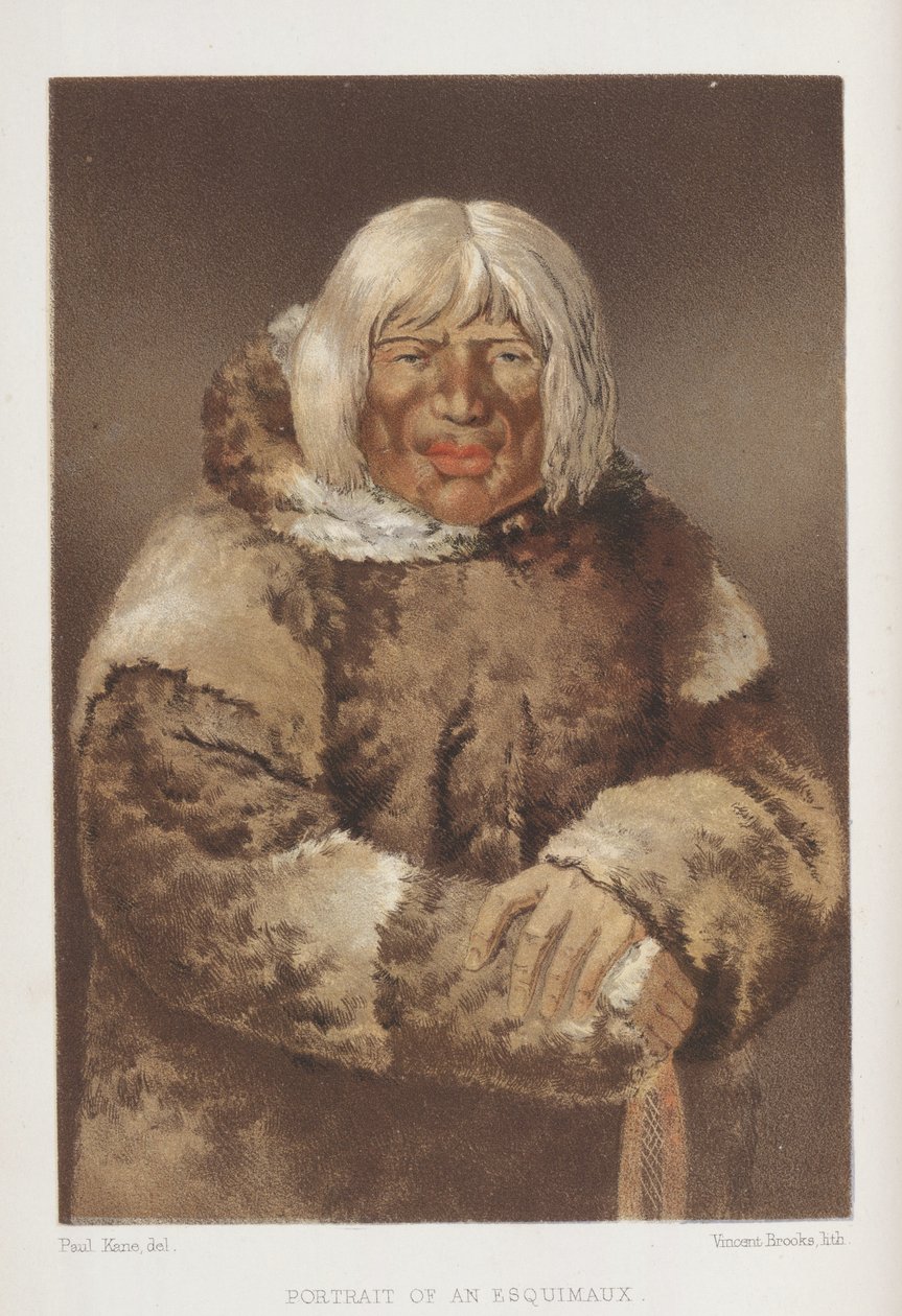 Portret Eskimosa, wyd. 1859 autorstwa Paul Kane