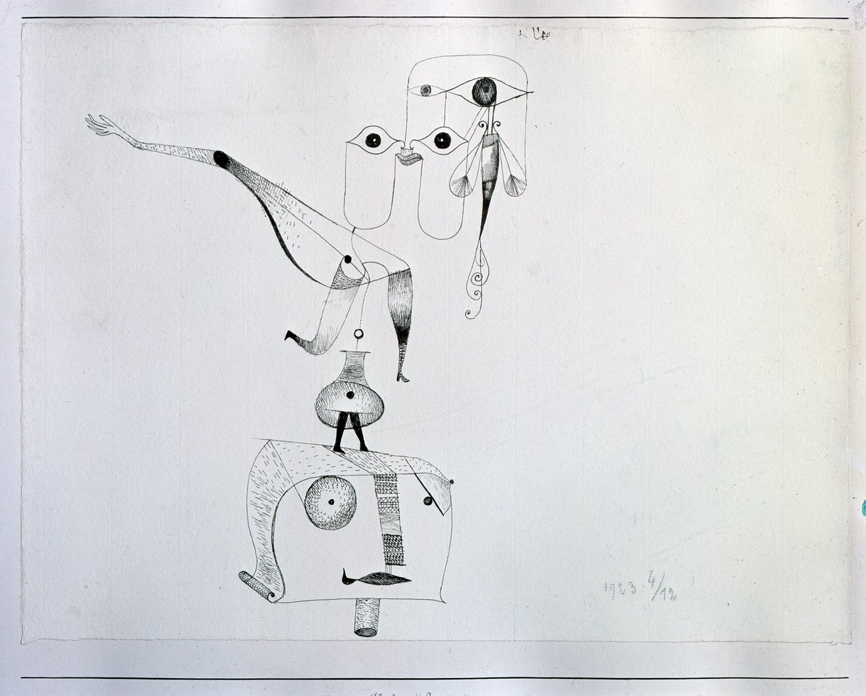 Kaprys równowagi (rysunek, XX wiek) autorstwa Paul Klee