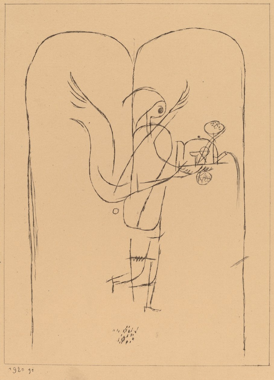 Geniusz serwuje małe śniadanie autorstwa Paul Klee