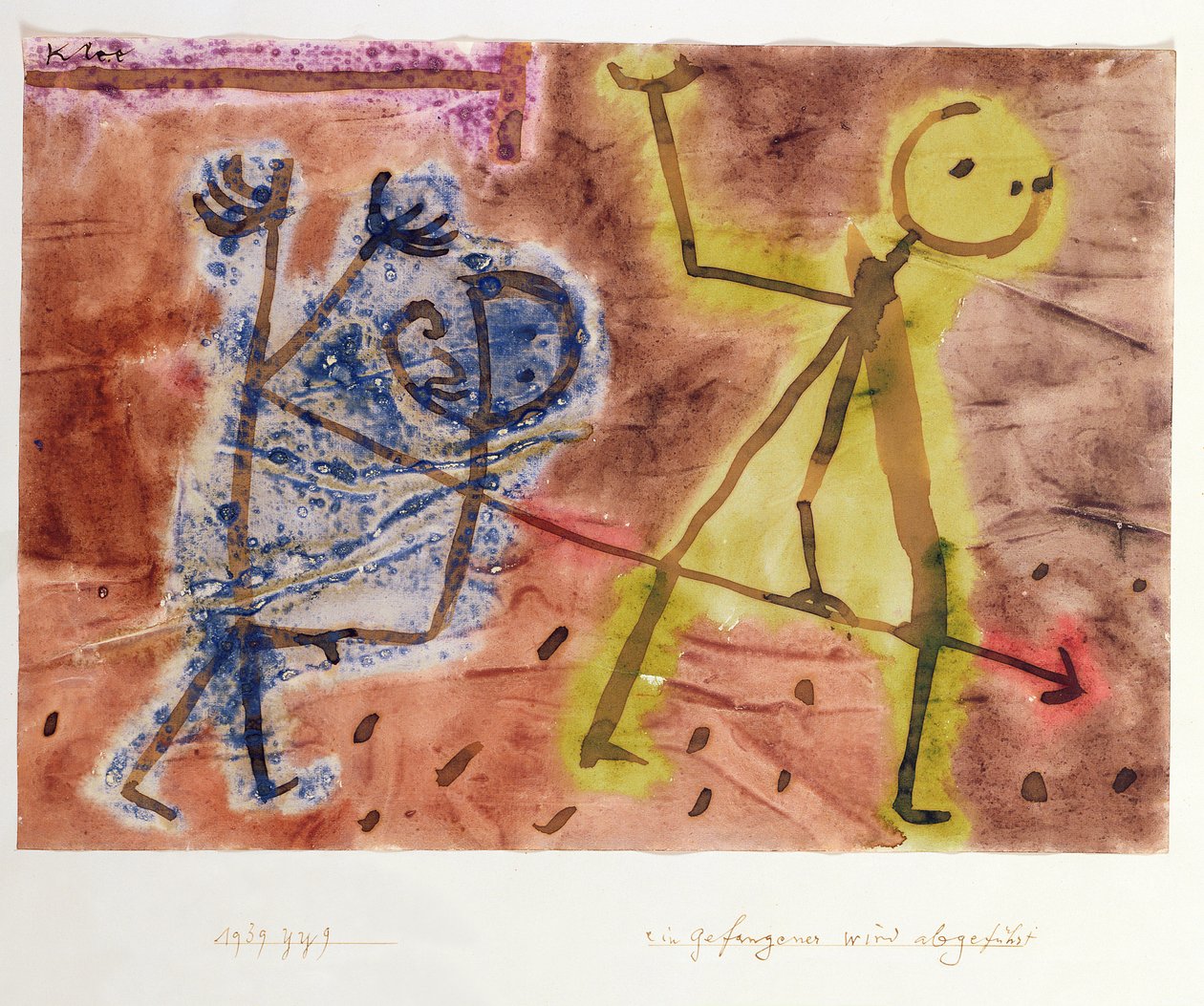Więzień zostaje wyprowadzony autorstwa Paul Klee