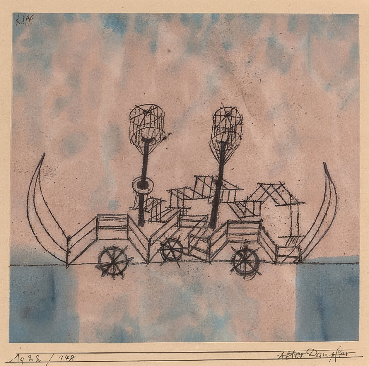 Stary parowiec. 1922 autorstwa Paul Klee