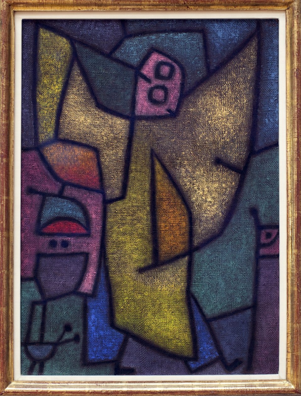 Anioł Pański. Obraz Paula Klee (1879-1940), olej, rysunek detrempe na jucie, na tle kleju autorstwa Paul Klee