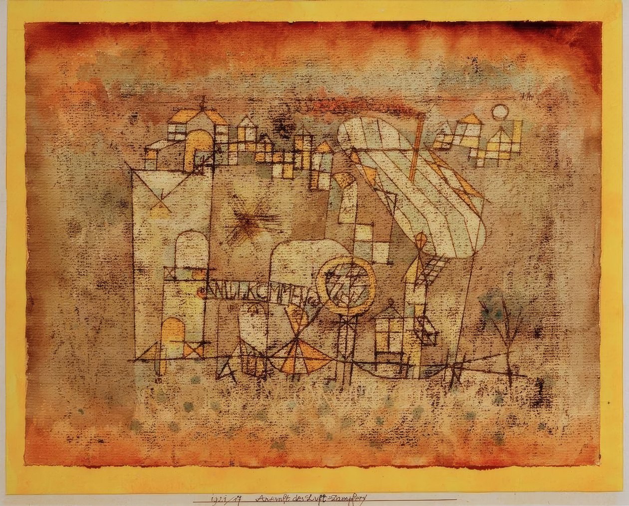 Przybycie powietrza=parownika autorstwa Paul Klee