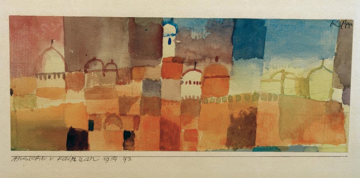 Widok na Kairuan autorstwa Paul Klee