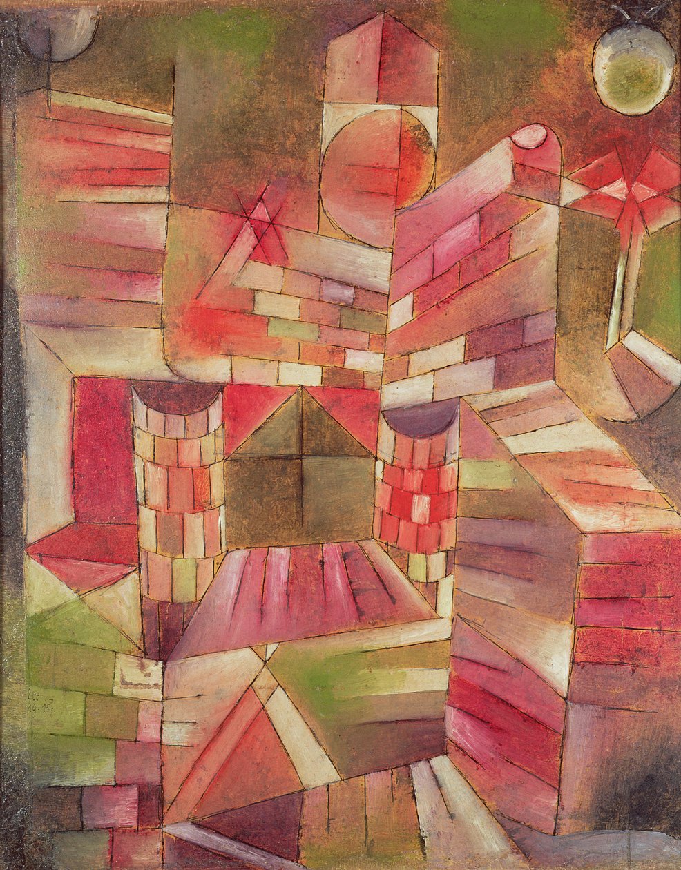 Architektura w oknie autorstwa Paul Klee