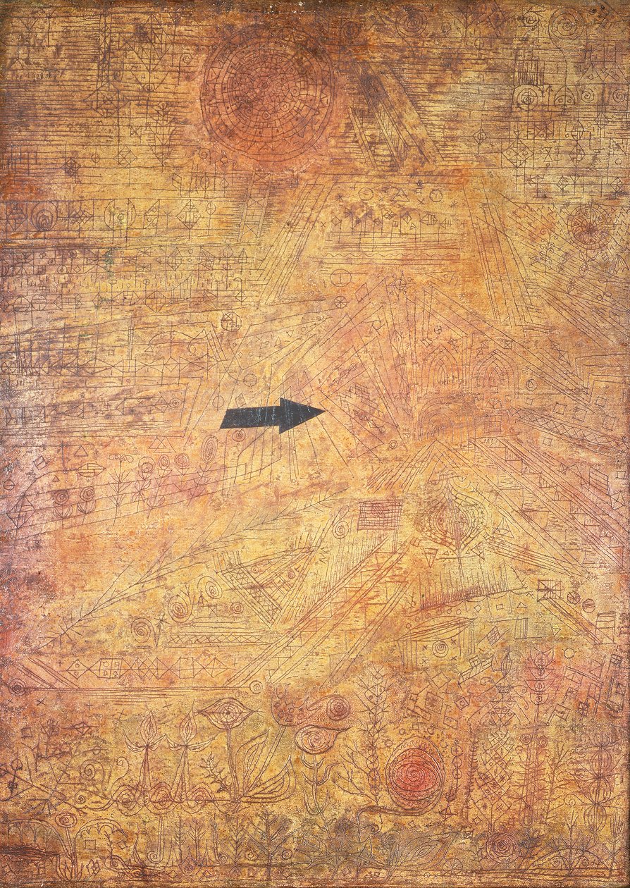 Strzała w ogrodzie (Strzała w ogrodzie) autorstwa Paul Klee