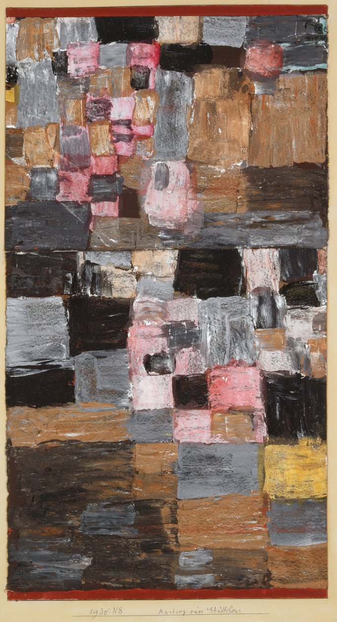 Wejście do małego miasta, 1930. autorstwa Paul Klee