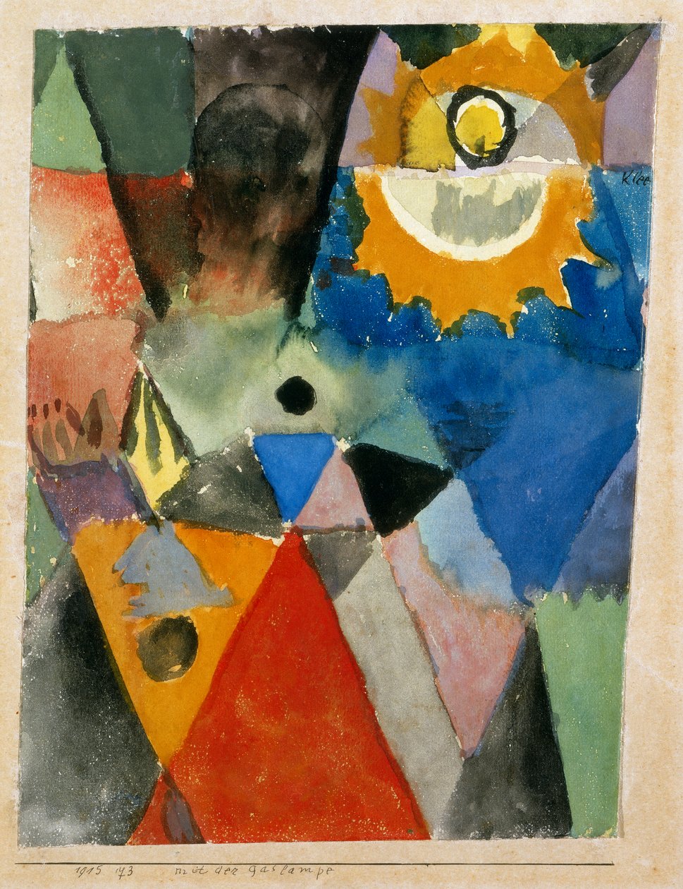 Przed lampą gazową, Paul Klee, Narodowa Galeria Sztuki Nowoczesnej, Rzym autorstwa Paul Klee