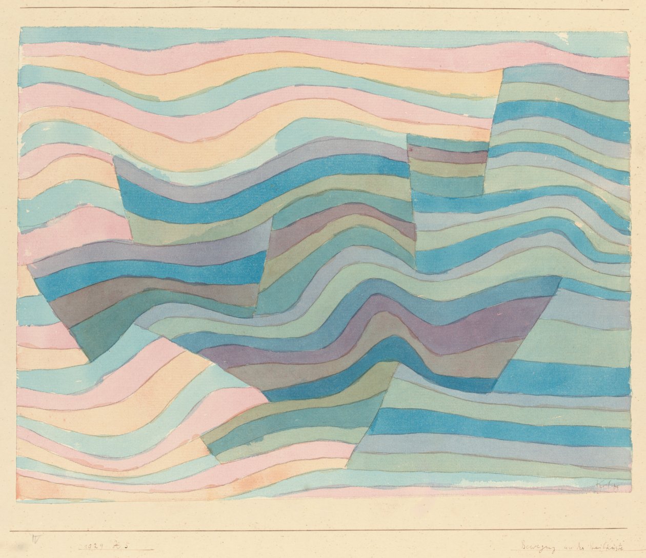 Ruch na stromym wybrzeżu autorstwa Paul Klee