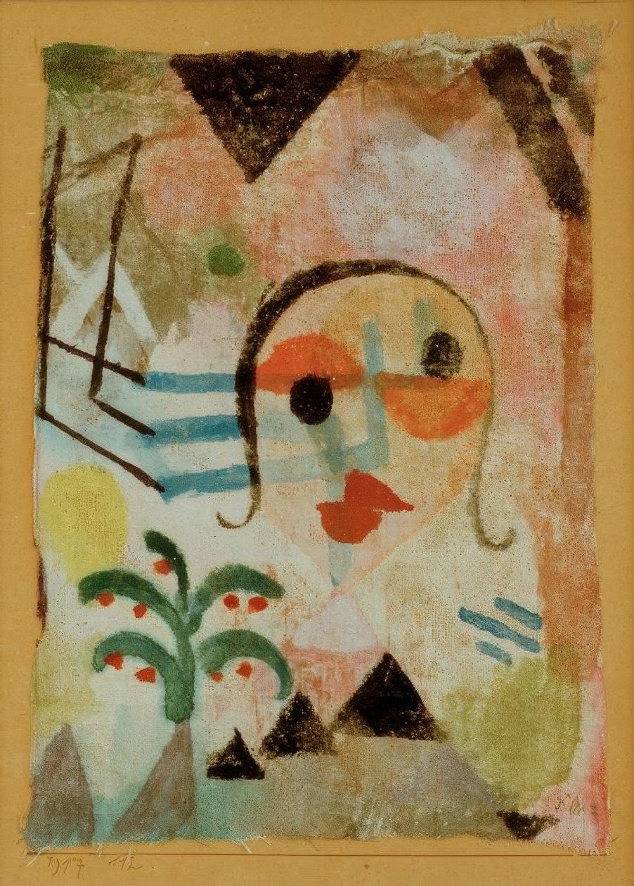 Portret rudej autorstwa Paul Klee