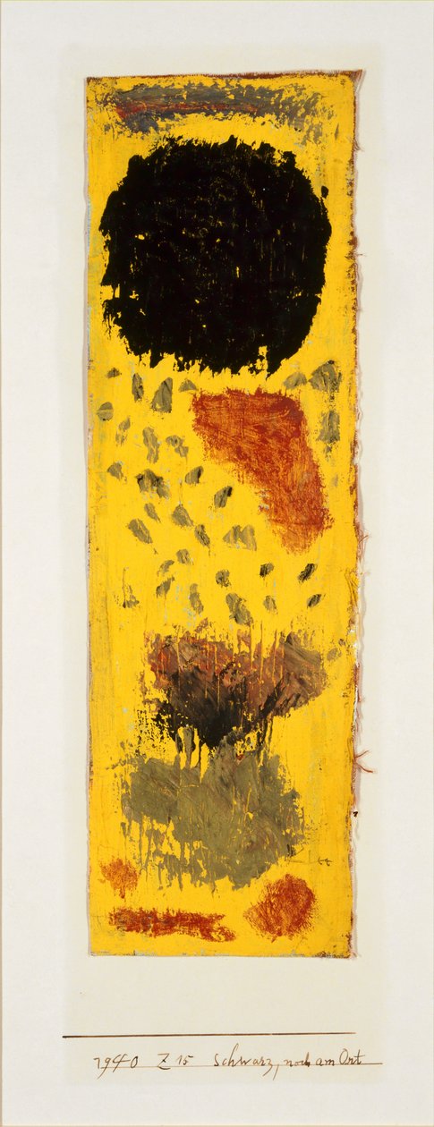 Czarny, wciąż na miejscu, 1940. autorstwa Paul Klee