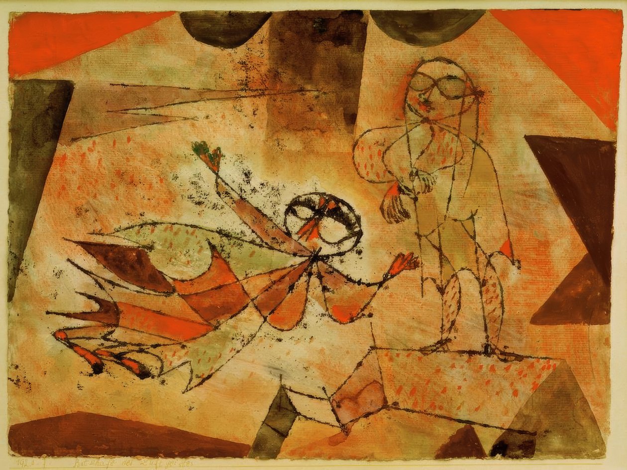 Przesłanie Ducha Powietrza autorstwa Paul Klee