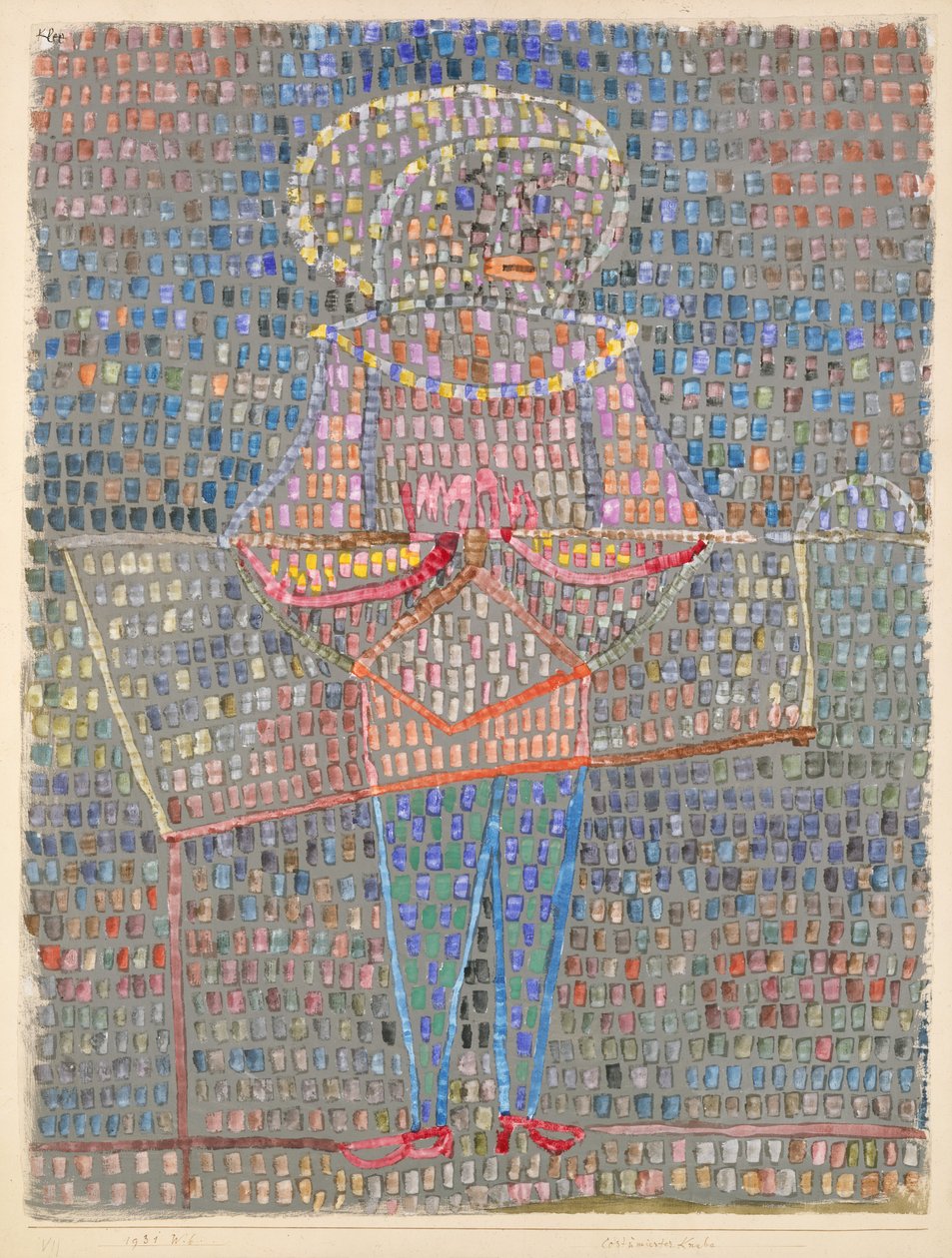 Rapaz em Vestuário Extravagante autorstwa Paul Klee