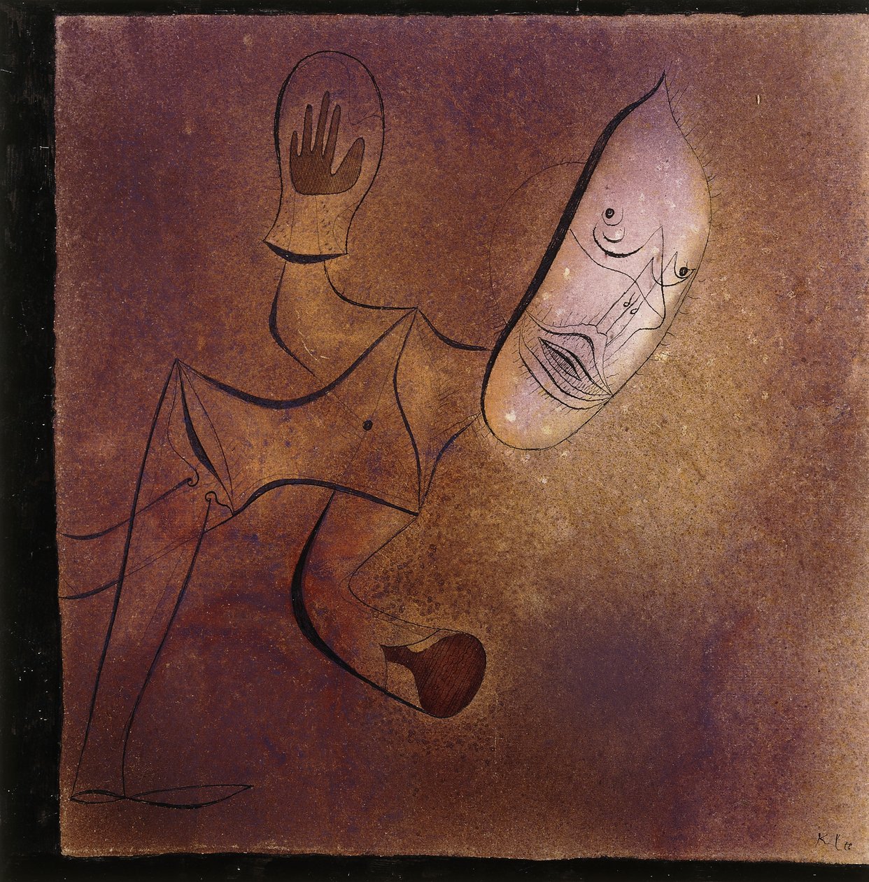 Brutalny Pierrot; Brutalny Pierrot autorstwa Paul Klee