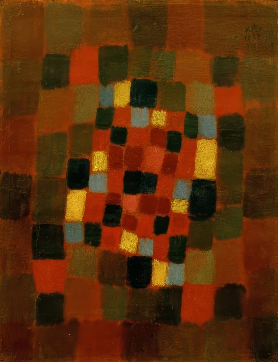 Kolorowe łóżko autorstwa Paul Klee
