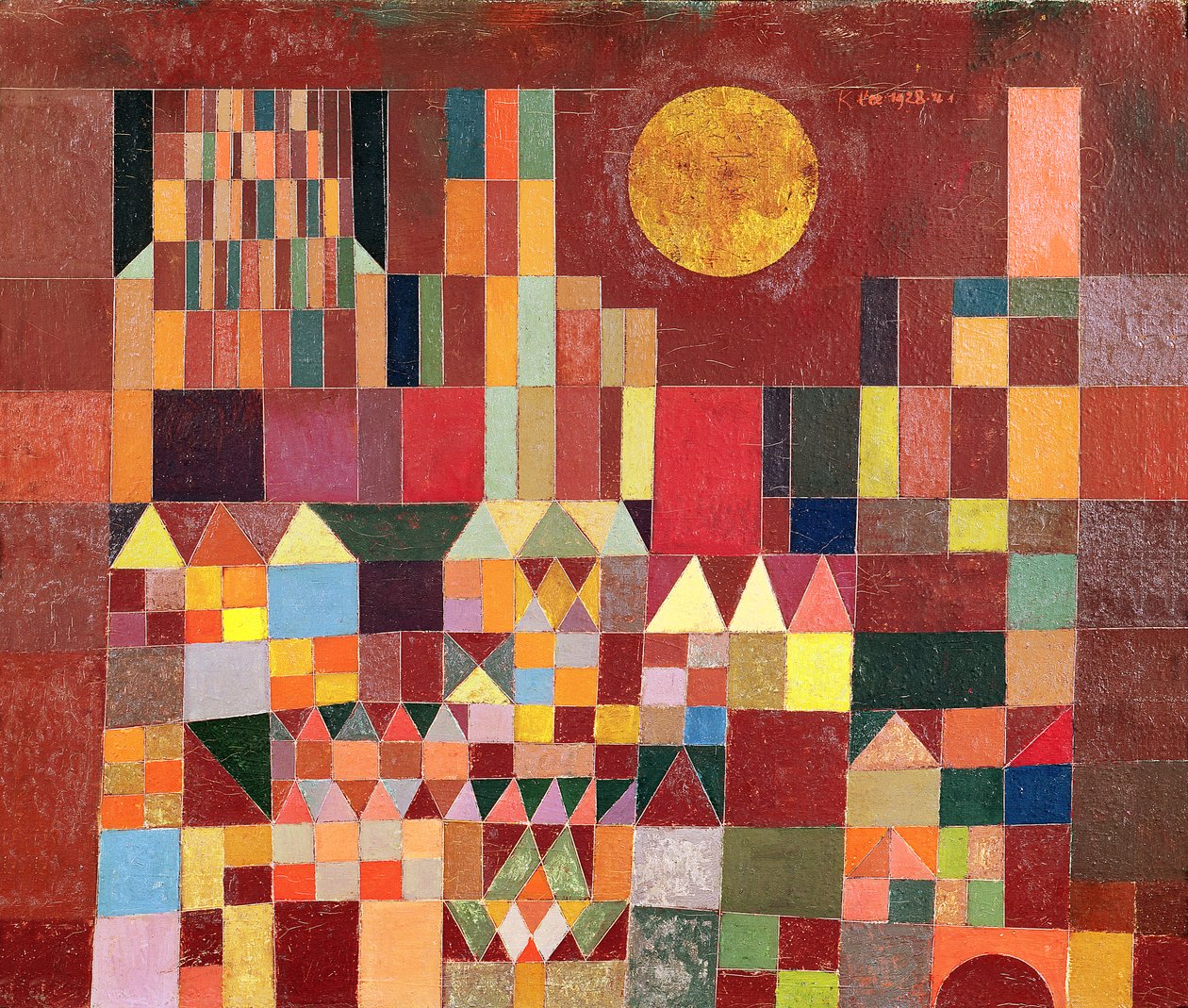 Zamek i słońce autorstwa Paul Klee