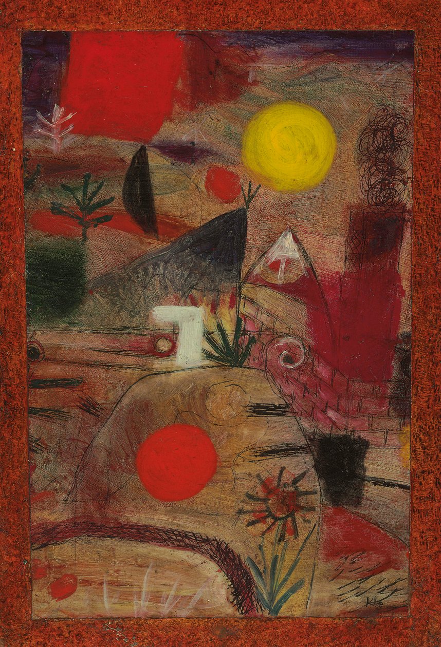 Świętowanie i upadek; świętowanie i upadek autorstwa Paul Klee
