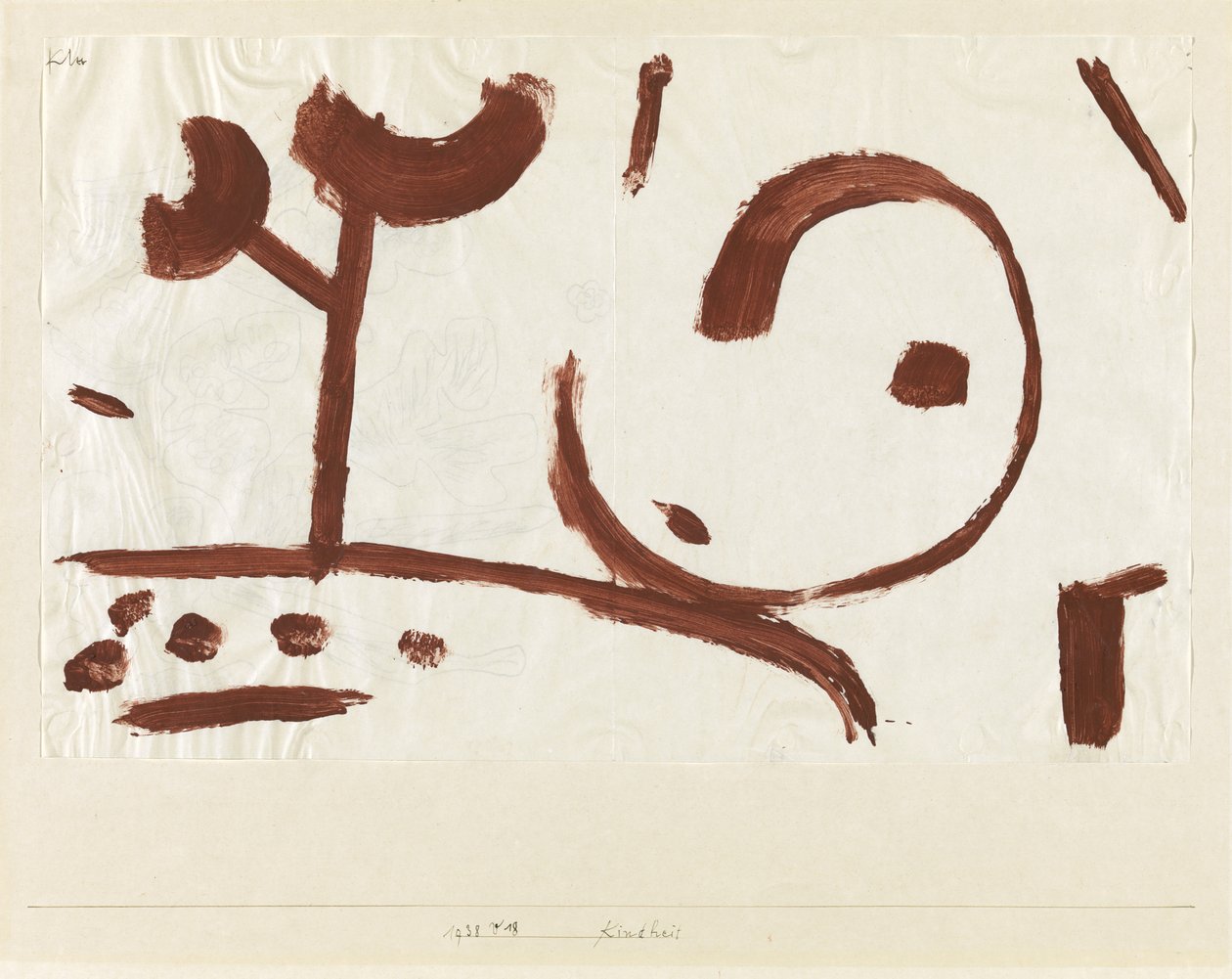 Dzieciństwo, 1938 autorstwa Paul Klee