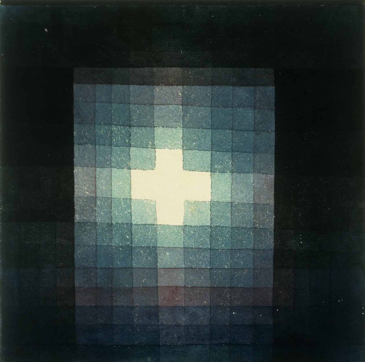 Chrześcijański obraz krzyża grobowego autorstwa Paul Klee