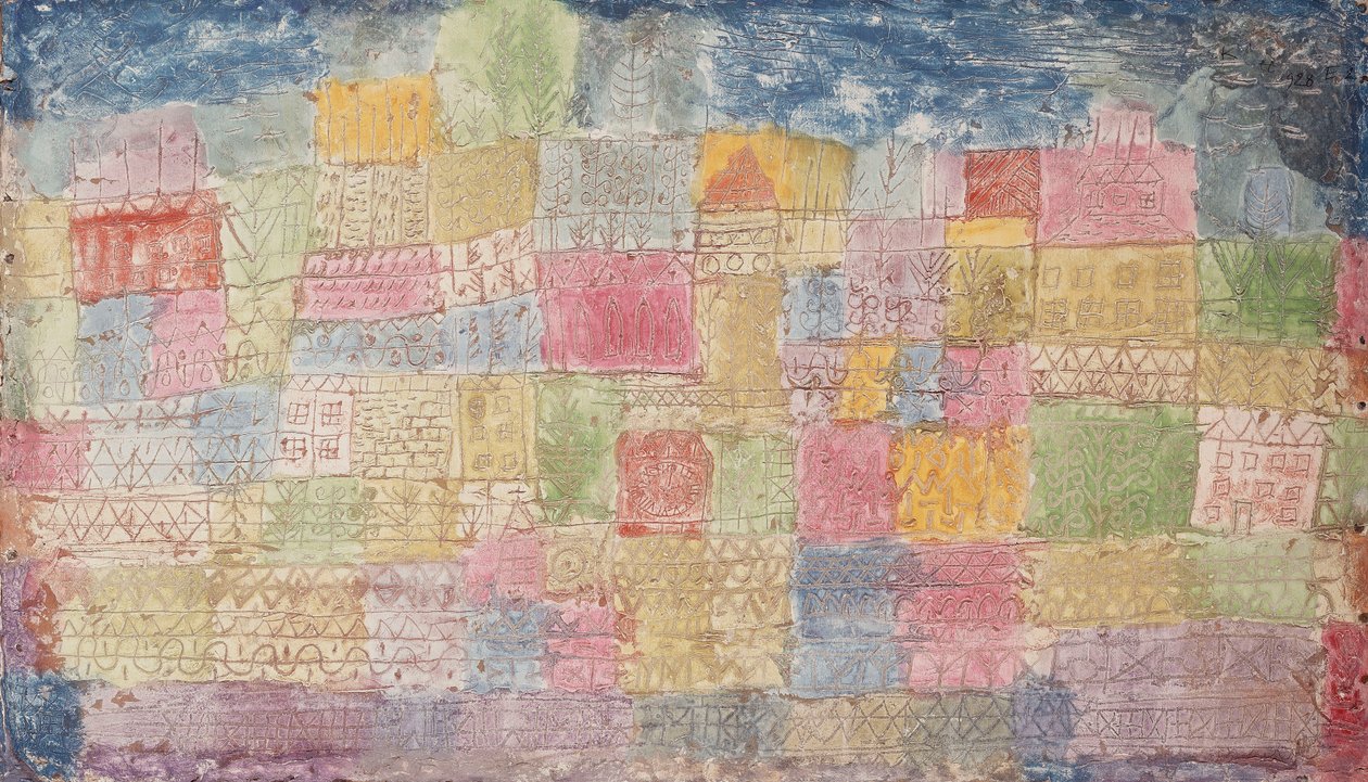 kolorowa sceneria; Kolorowe krajobrazy autorstwa Paul Klee