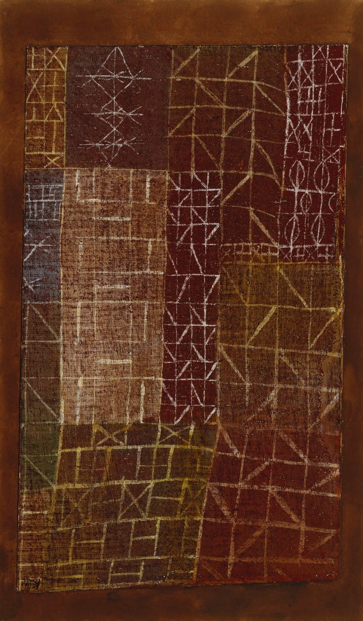 kurtyna; Kurtyna autorstwa Paul Klee