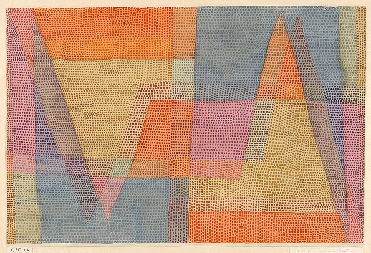 Światło i ostrość. 1935, 102 (P 2) autorstwa Paul Klee