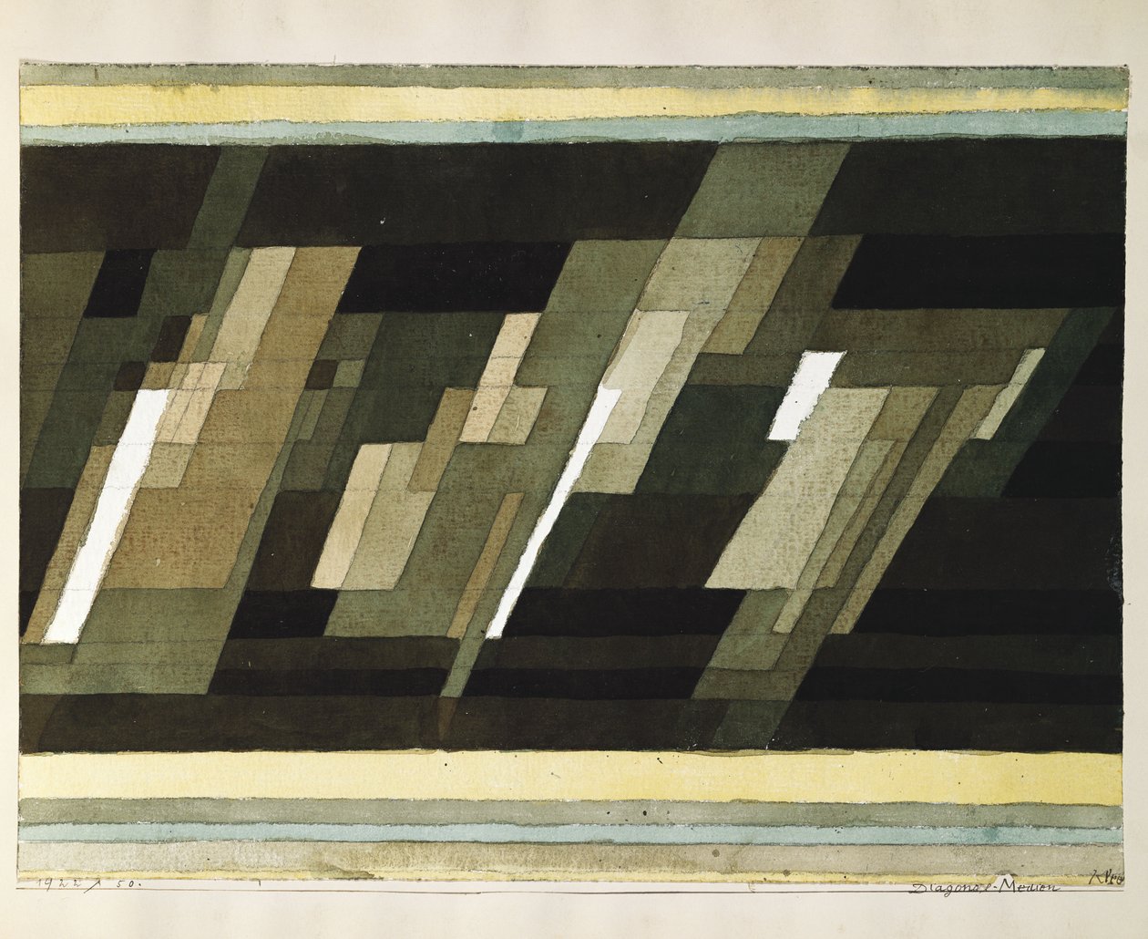 nośniki diagonalne autorstwa Paul Klee