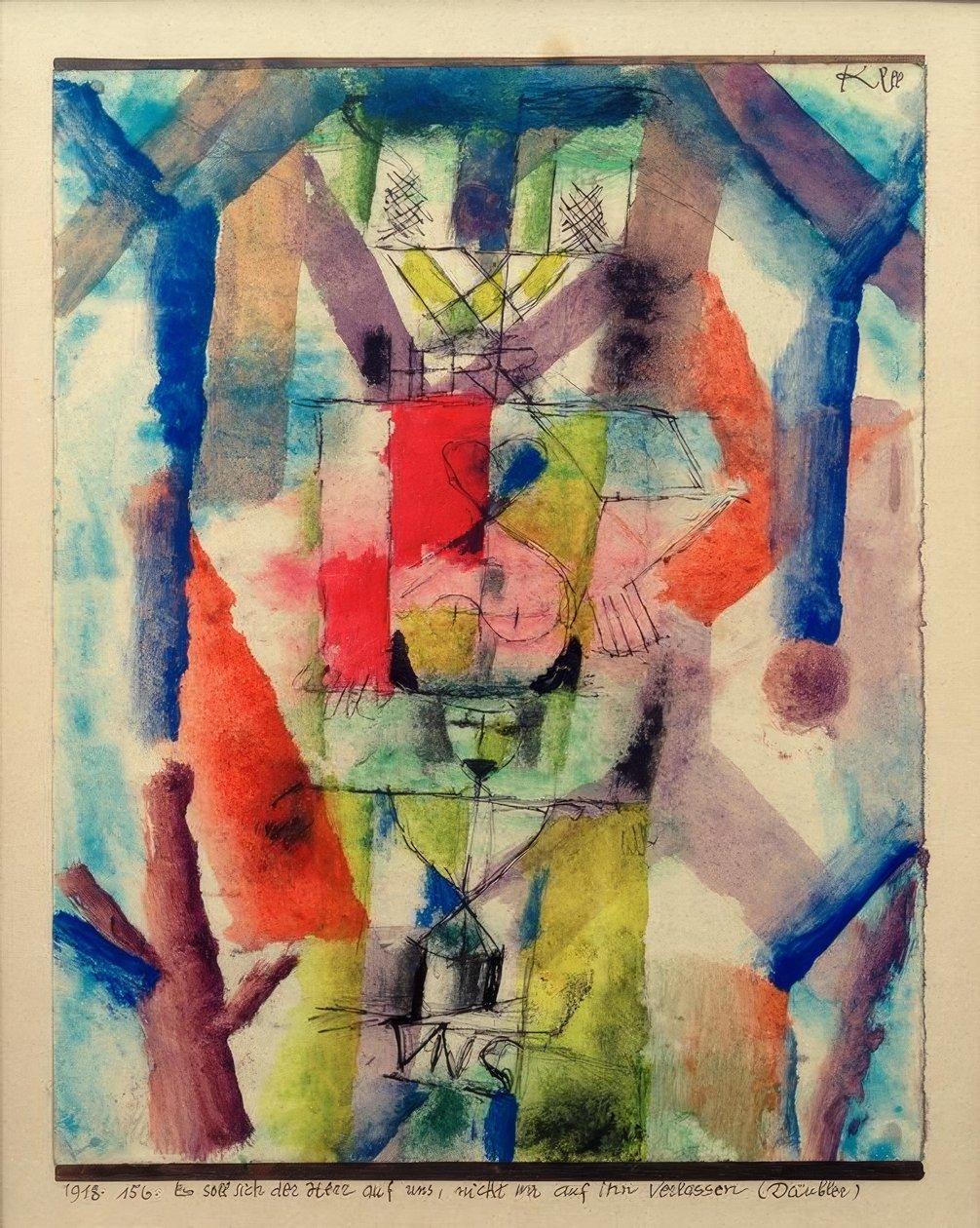 Pan powinien polegać na nas, a nie my na Nim” autorstwa Paul Klee