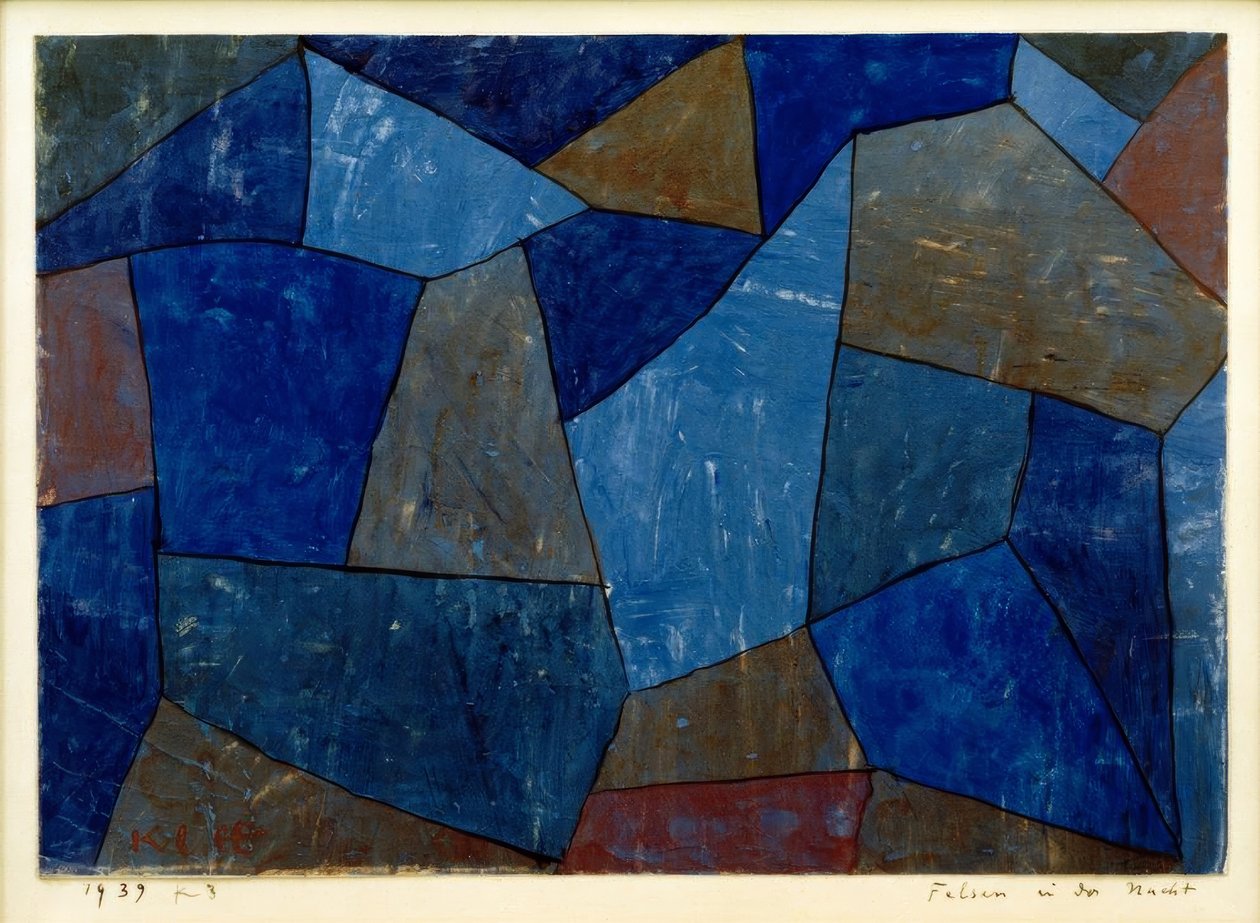 Skały w nocy autorstwa Paul Klee