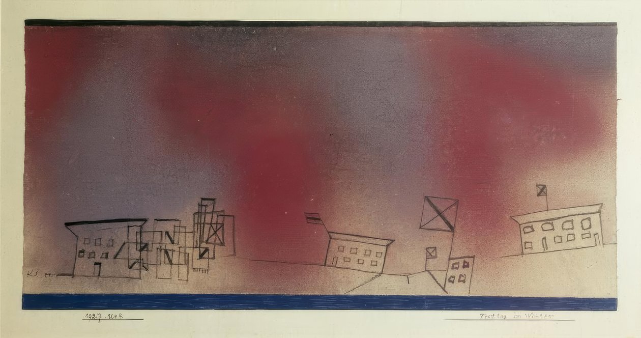 Festiwalowy dzień w zimie autorstwa Paul Klee